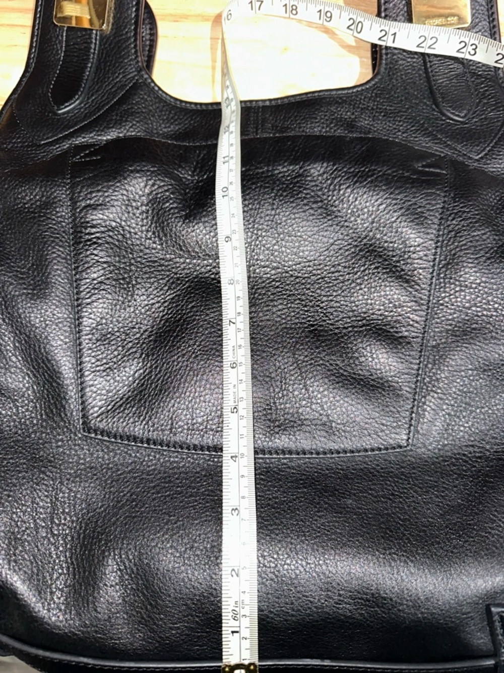 Rachel Zoe Black Leather Hobo Bag with Gold Accents - Picture 13 of 14